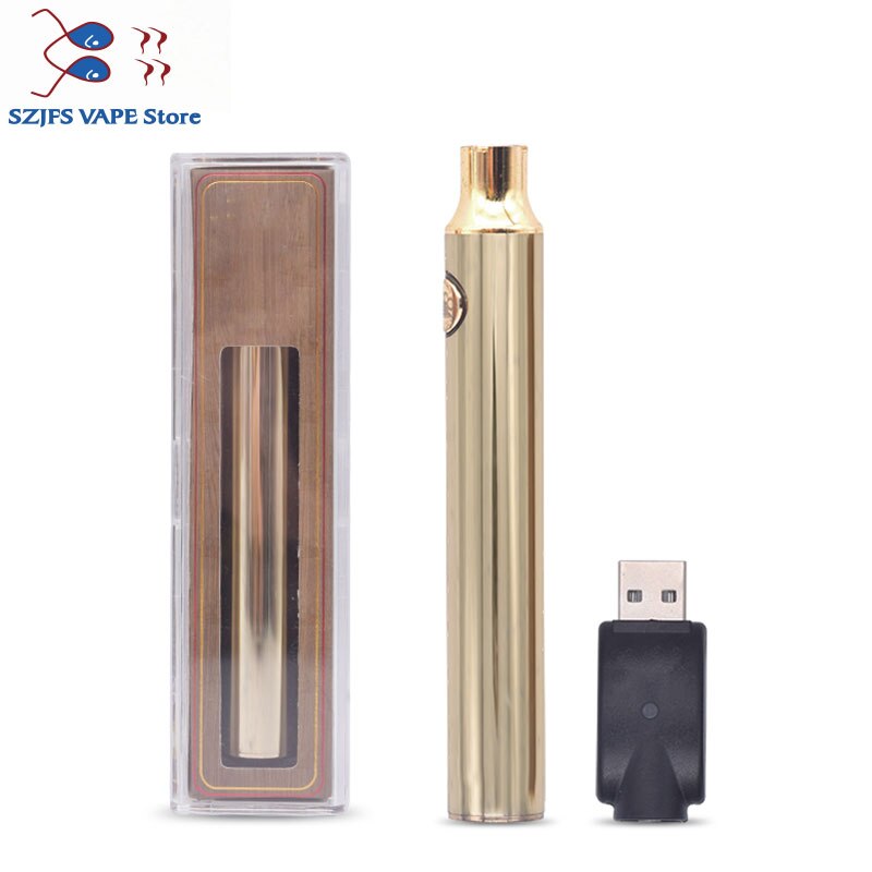 sub two BK batterey 650mah 900mah Vape Pen USB Charger Vape Battery Gold Wood 510 Wire Crystal Pack for CBD Thick Oil Cartridge