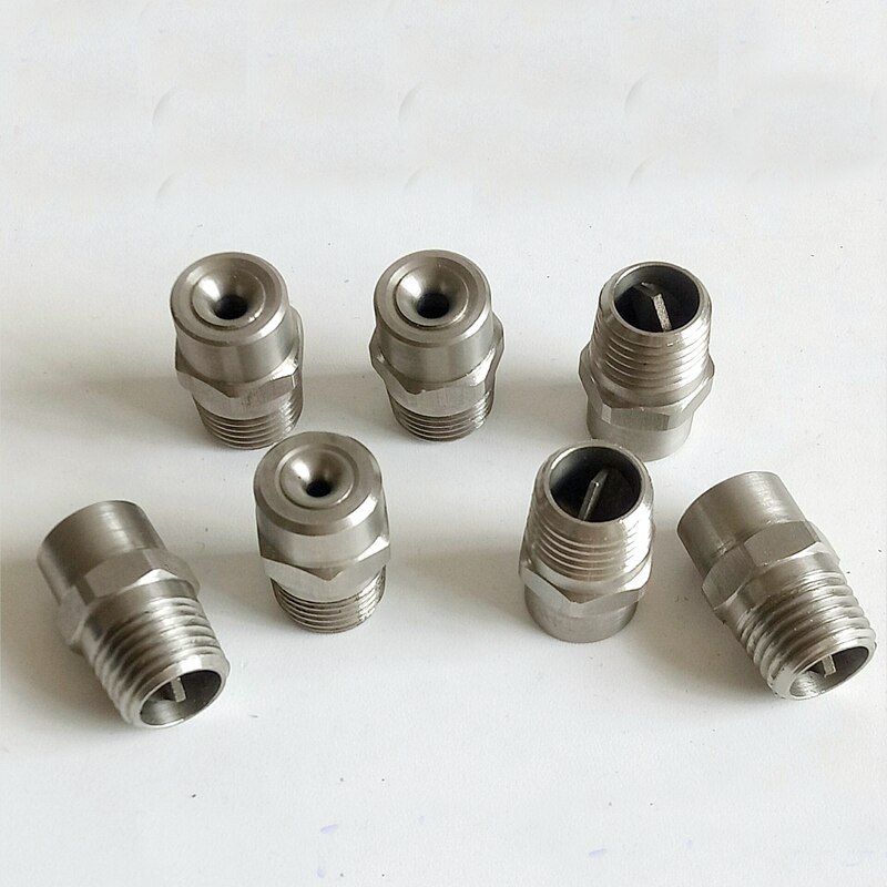 Buse de pulvérisation à grand angle en acier inoxydable, 10 pièces/lot, 1/8 "1/4" 3/8 "1/2" 3/4 "1" BSPT 304