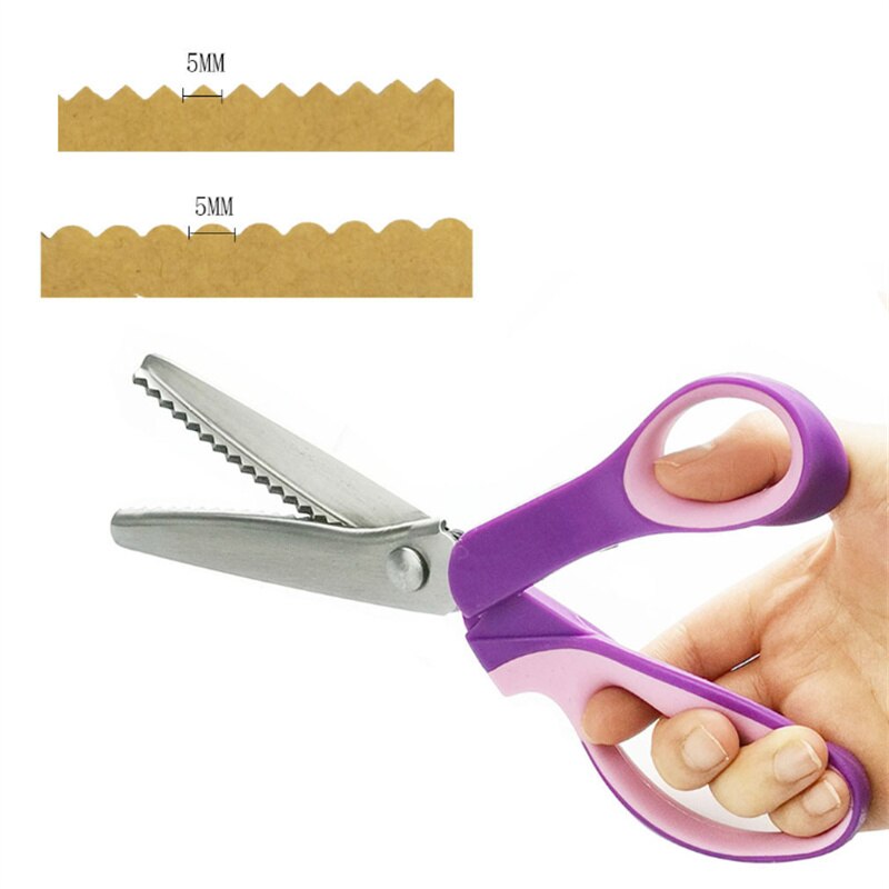 Scalloped Serrated Shears Sewing Cut Tailor Leather Handicraft Fabric Upholstery Dressmaking Sewing Craft Scissors