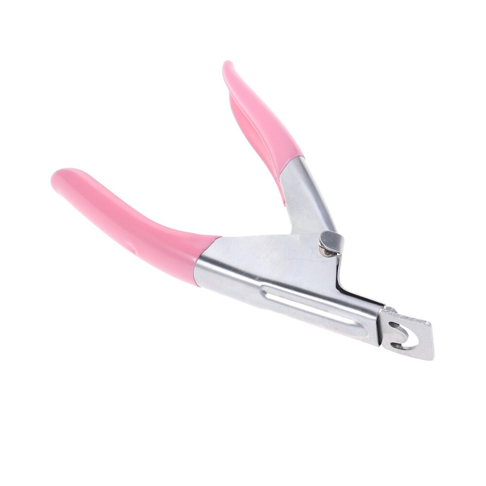 Stainless Steel Nail Art Manicure U-shape Scissors Line Edge Cutter French Tips Nail Acrylic Art Shear Clipper File Trimmers