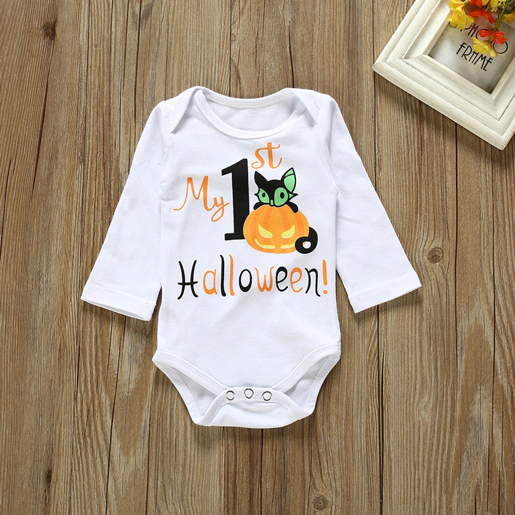 Baby Romper Jumpsuit Baby Boys Girls Infant Newborn First Halloween Romper Jumpsuit Outfits Clothing Born Baby Clothes