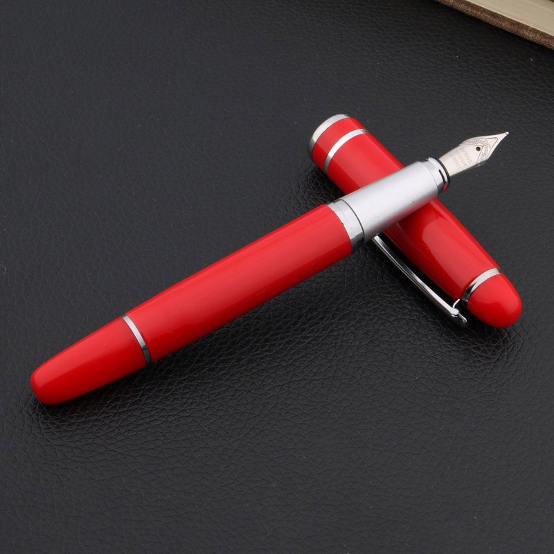 Chinesische rot Brunnen Stift Silber stück Glatte trimmen M Geschäft Büro schule liefert Schreiben