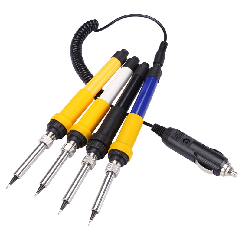 DC 12V 60W Portable Electric Soldering Iron Auto Car Battery Solder Station Rework Welding Repair Tools