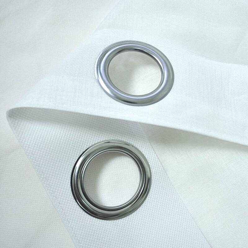 Anillos de Metal plateados para cortina colgante superior, , ojales de Metal baratos, accesorios de ojal