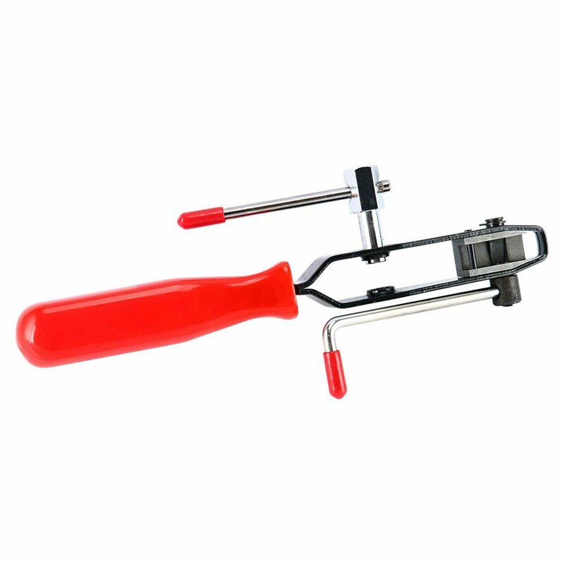 CV Joint Clamp Banding Install Tool Ear Type Boot Clamp Pliers Metal Hand Tool Red+Black CV Boot Clamp Pliers
