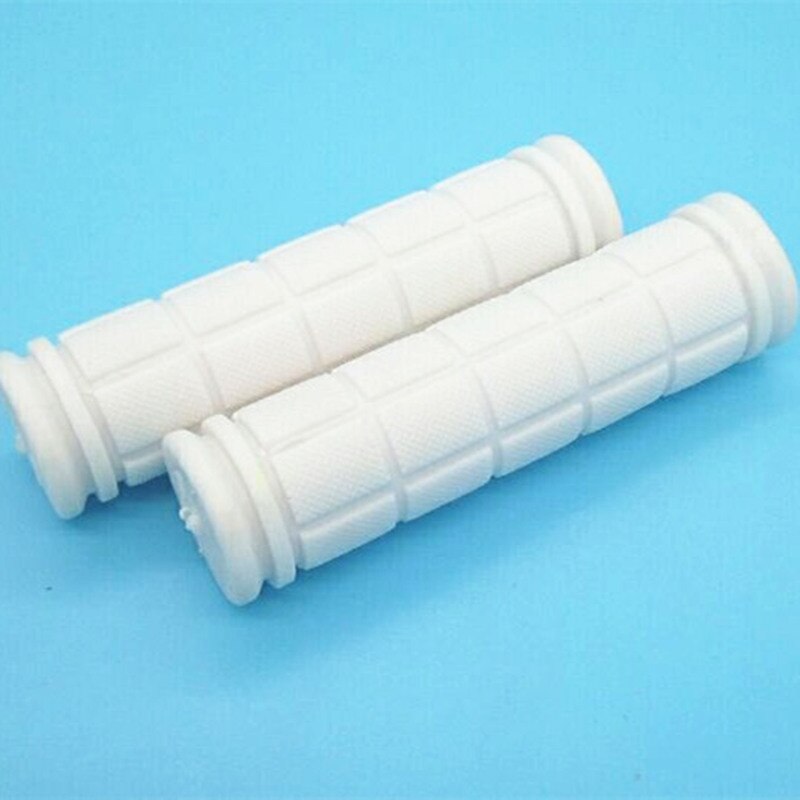 Rubberen Grip Handvat Handvatten Kleurrijke Anti-Slip Kind Kinderen Kids Fiets Fietsen Bar Grips Hand Cover Mtb Fietsen onderdelen: white