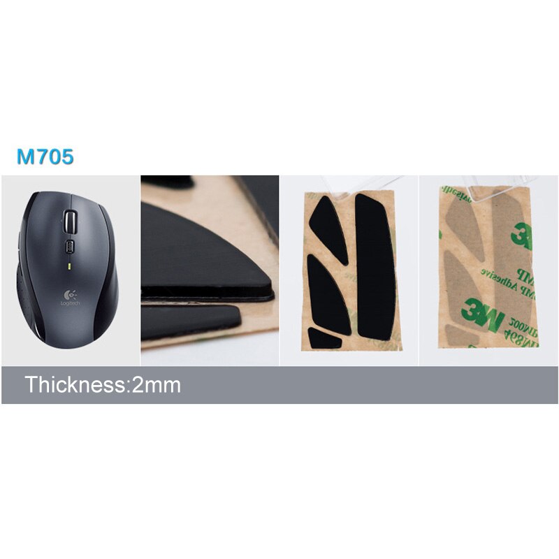 Mouse feet for Logitech M705 mouse skates