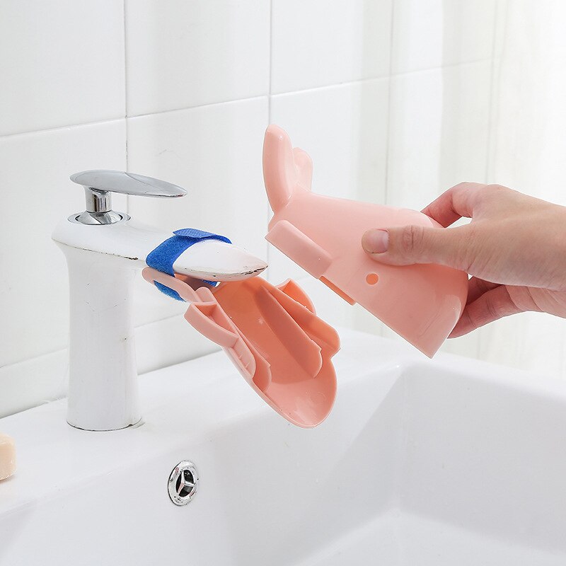 Extensor de grifo para niños pequeños, manija del fregadero con dibujos animados, extensor de grifo de baño para bebés, herramientas para lavarse las manos