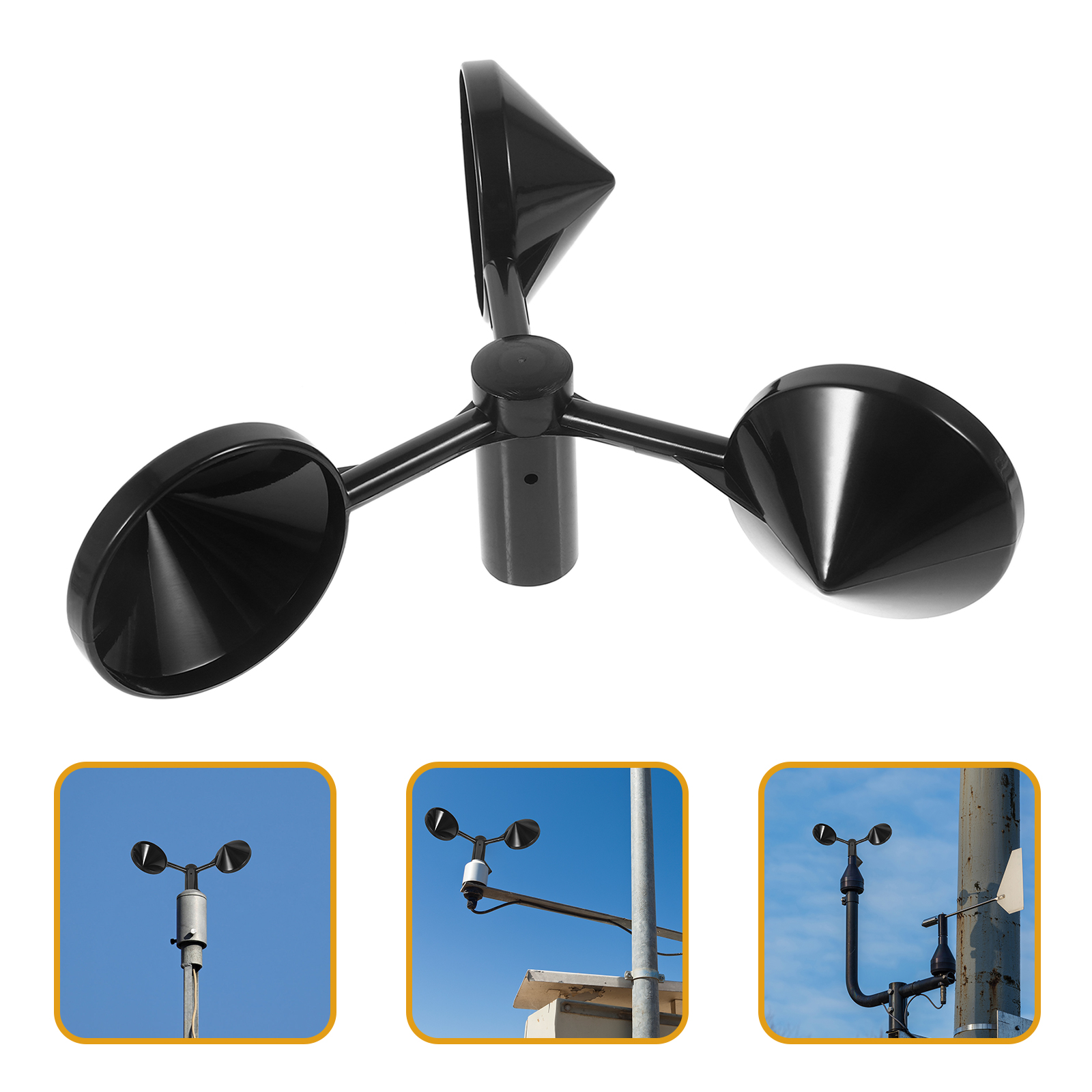 Anemometer Wind Measurement Device Outdoor Cup Air Cnditioner Anemometers Constant Temperature Abs