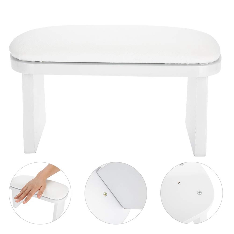 Manicure håndpude negle armlæn pude manicure bordmåtte arm håndled håndstøtte salon pude hvid