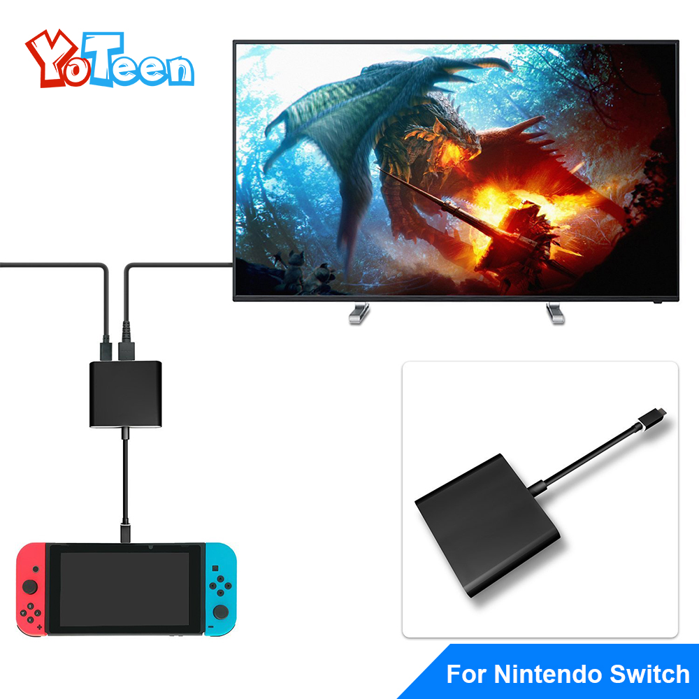 Yoteen Type C Adapter Voor Nintendo Switch Vervanging Dock Tv Hdmi Converter Kabel Usb 3.0 Poort Voor Accessoires