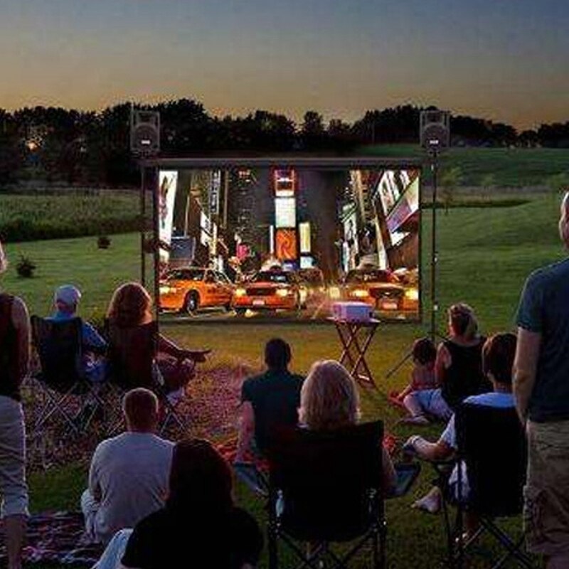 120 Inch Projector Sn 4K Foldable Soft Sn Portable Outdoor Projection Sn Without Punching