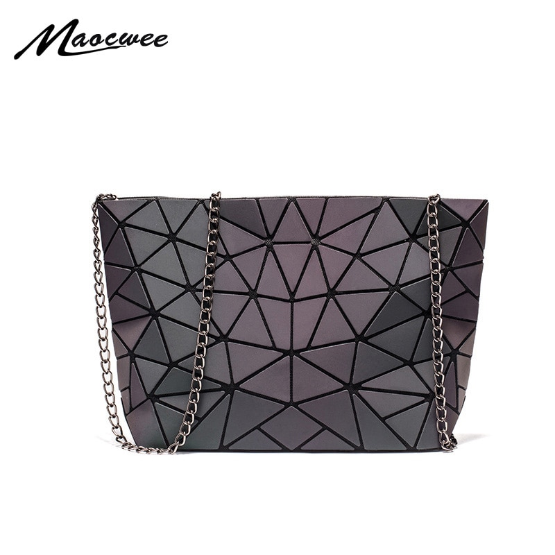 Damen-ketten-schultertasche mit leuchteffekt, diamantmuster, crossbody-taschen, luxus-handtaschen für damen