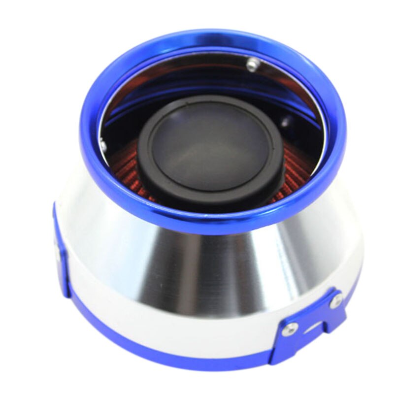 1 Pcs 76MM Mushroom Head Metal Shell Air Intake Bellows: Blue