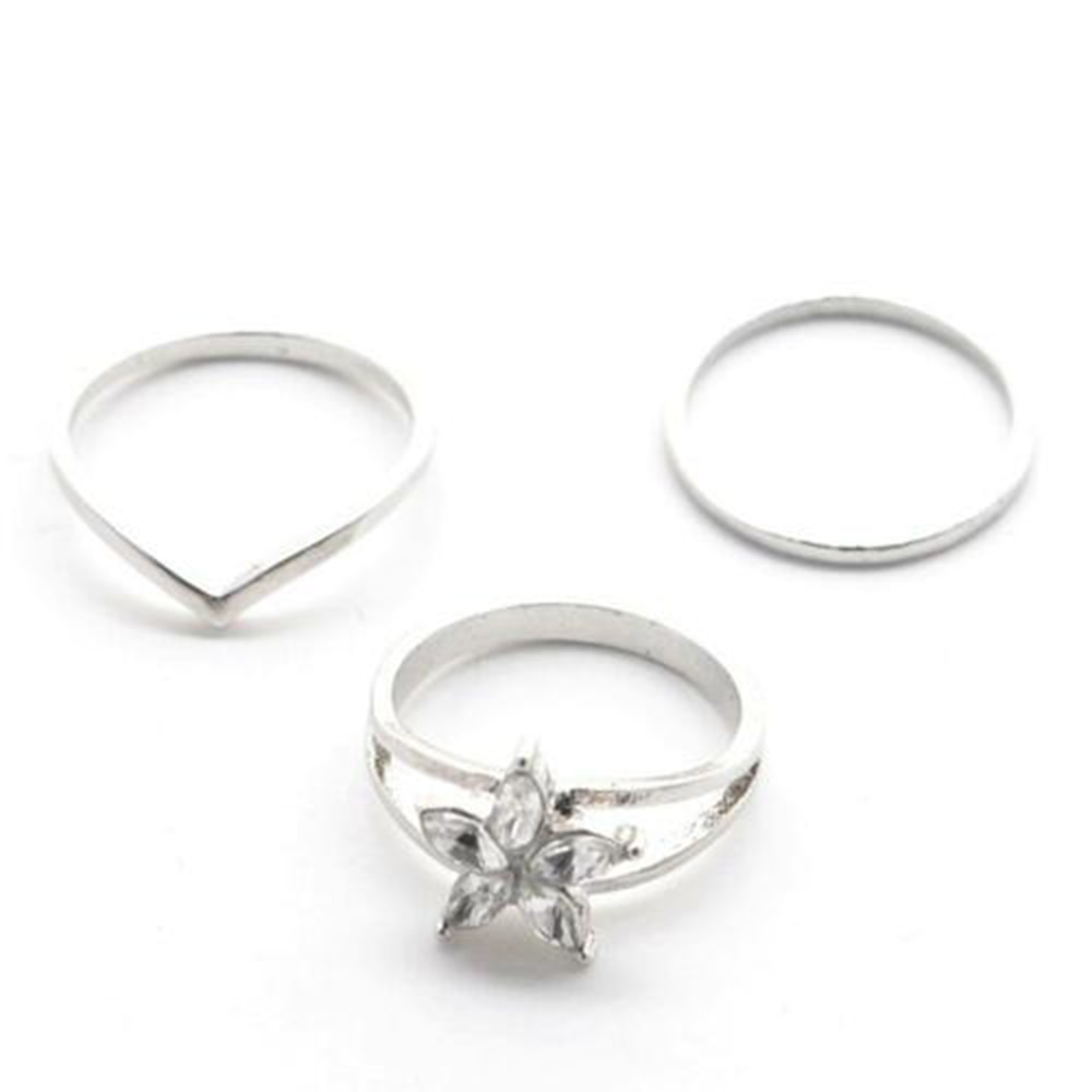 Trendy Toe Ring Popular Jewelry Women Alloy Small Daisy Circle Combination Foot Ring Celebrity Jewelry