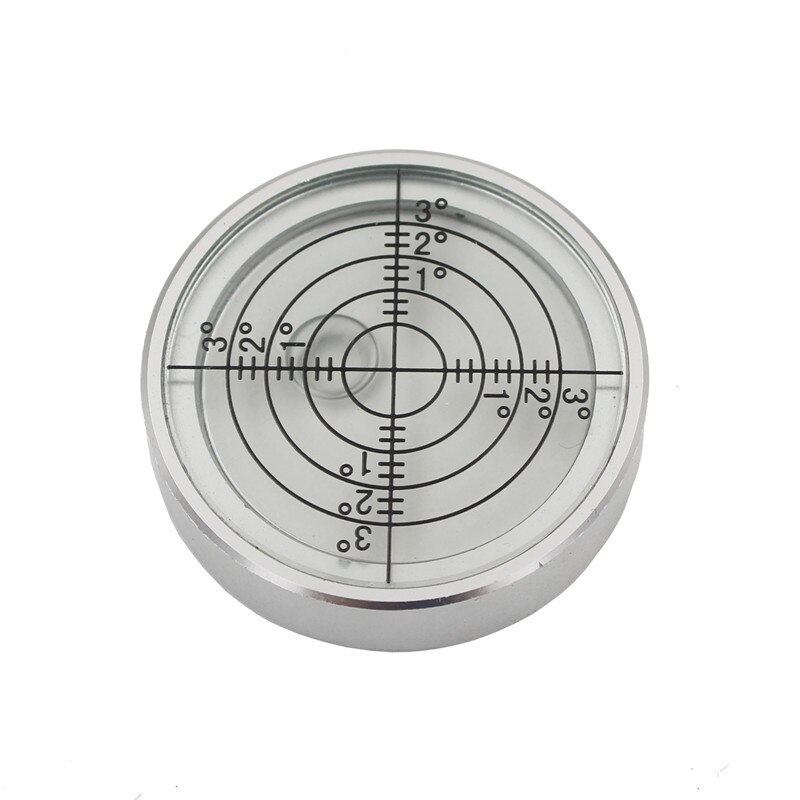 Haccury ronde universele waterpas met bubbels, waterpas met luidspreker, groen/wit, 40 x 10mm: Wit en wit