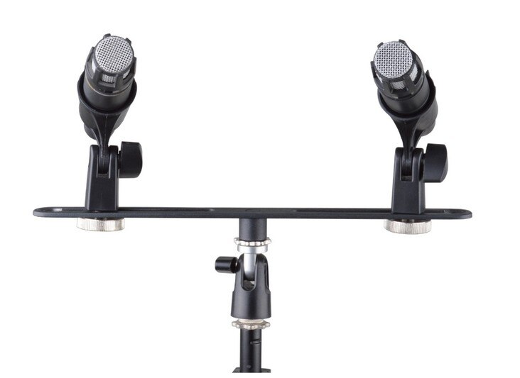 Alctron MAS020 double microphone stand stereo recording dual microphone stand