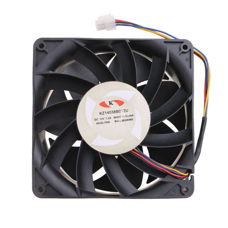 High Power Cooling Fan 4 Pin KZ14038B012U Compatibel Met Whatsminer 12V 7.2A 14 Cm M20S M21S Industriële Koeler Fan
