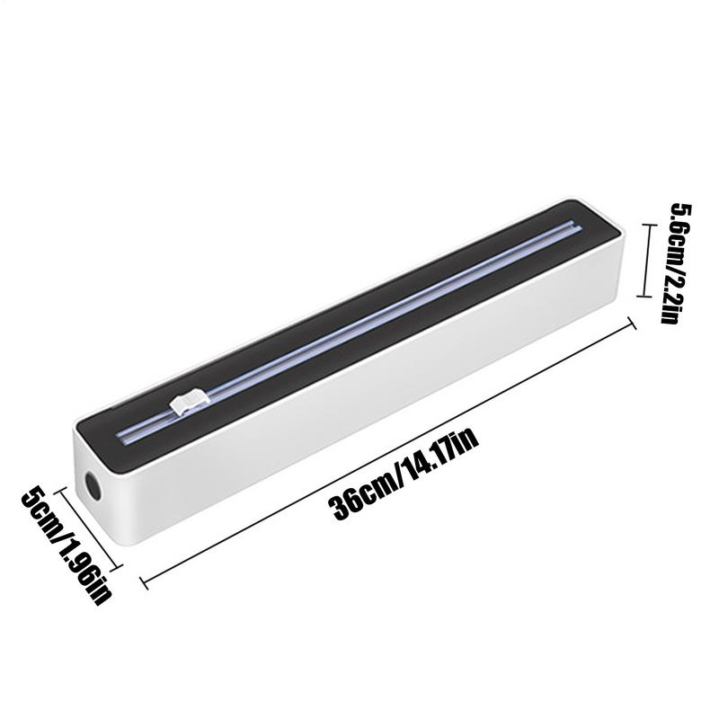 Dozownik folii spożywczej z nożem Uchwyt na folię aluminiową Wytrzymały obcinacz folii spożywczej Oszczędzający miejsce organizer na wosk