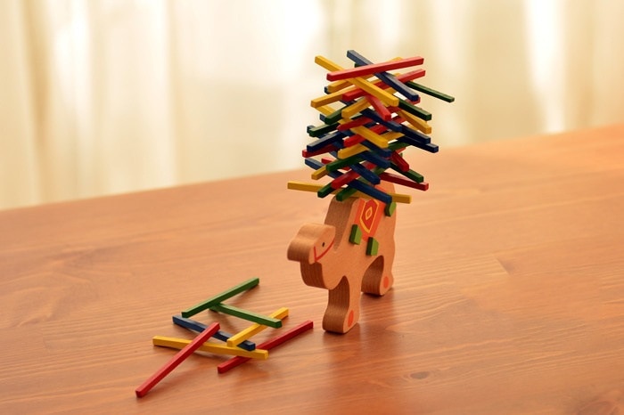 Houten Puzzel Speelgoed Puzzel Speelgoed Kids Balance Game Bars Domino Game Elephent/Camel Balance Jenga Interactieve