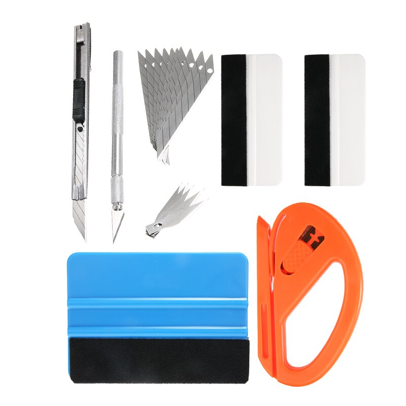 7pcs Vinyl Wrap Film Sticker Wrapping Tool Car Window Tint Foil Magnetic Stick Squeegee Scraper Car Tools