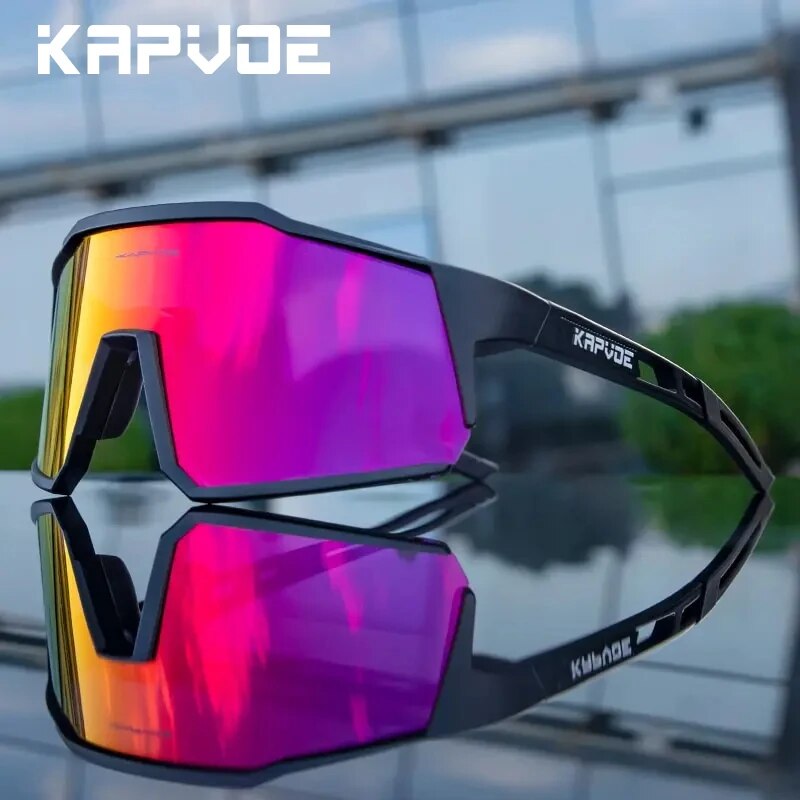 Kapvoe-Lunettes de soleil polarisées ultra légères pour le cyclisme, équipement de protection, VTT, vélo de route, sport, UV400