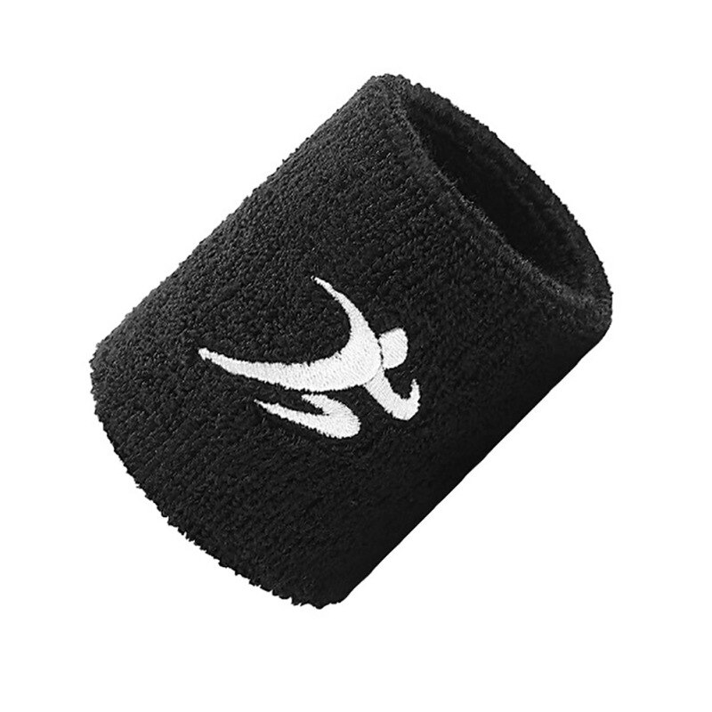 1 stück unisex-sport-schweißband aus baumwolle, handgelenkschutz, geeignet zum laufen, badminton, basketball, frottee-schweißband