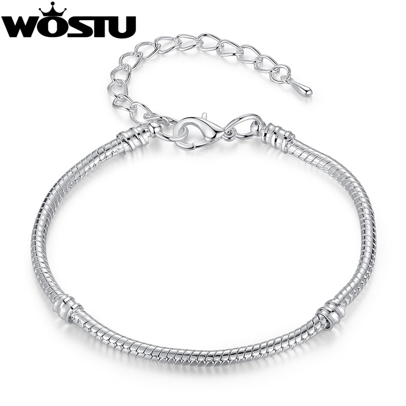 silber Überzogene Kette Perlen Fit WST Armband Silber Schmuck Große Weihnachten XCH1131