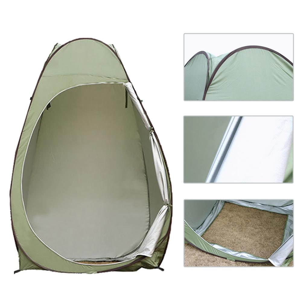 Outdoor Pop-up Tent Camping Shower Bathroom Toilet Privacy Cloakroom Storage Single Mobile Folding Fishing Camping Tent