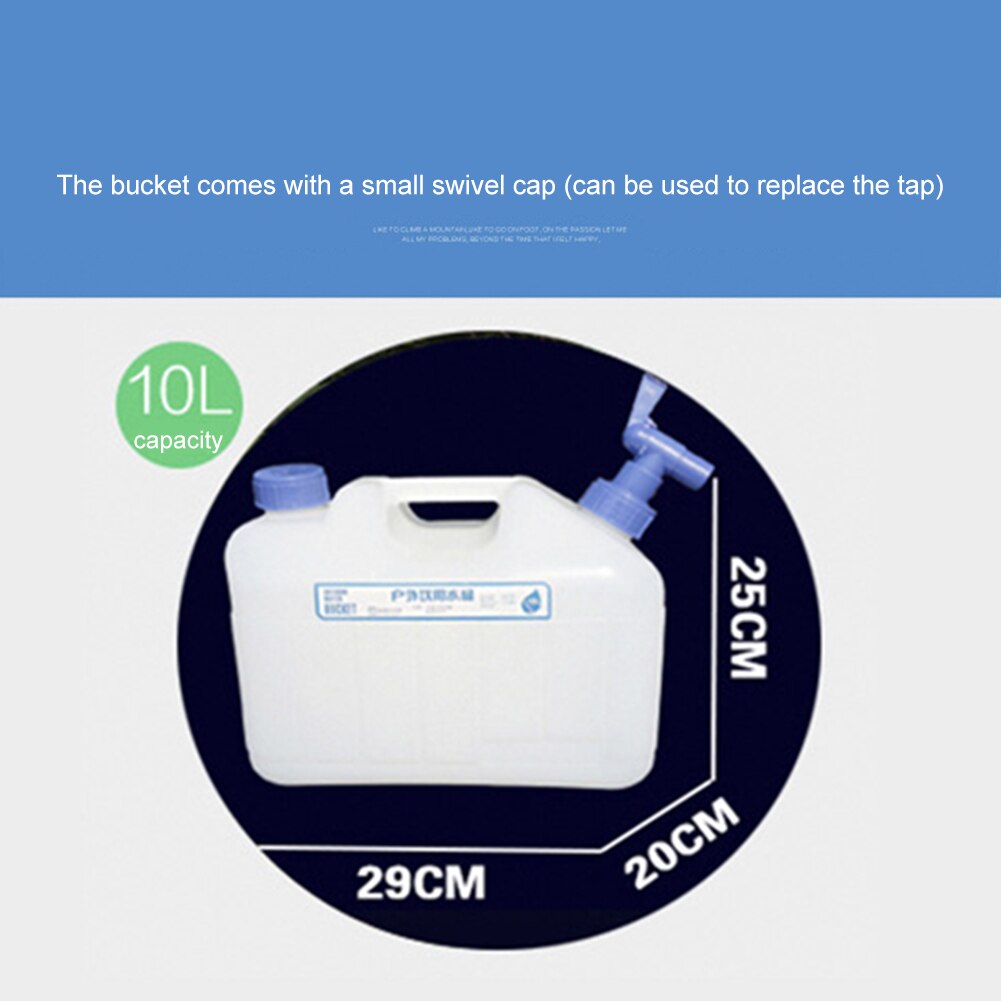 10L/15L draussen Tragbare Wasser Behälter mit 2 Griffe für Camping Wandern Picknick Fahren Wasser Panzer mit Facuet: 10L