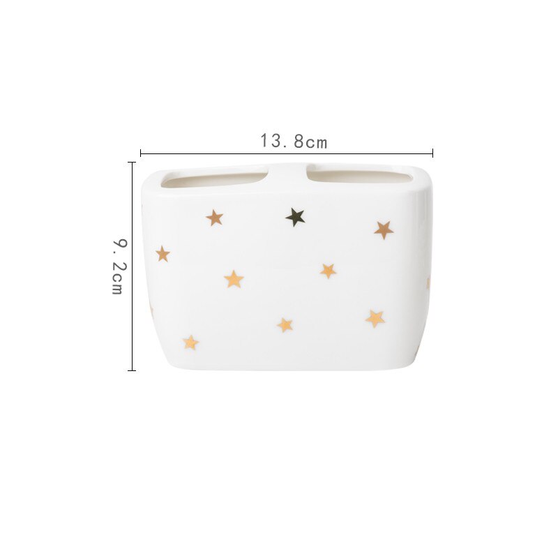 1pc Star Style Ceramic Home Hotel Bathroom Accessories Soap Soap Toothbrush Holder Mouth Cup Lotion Bottle Product: C