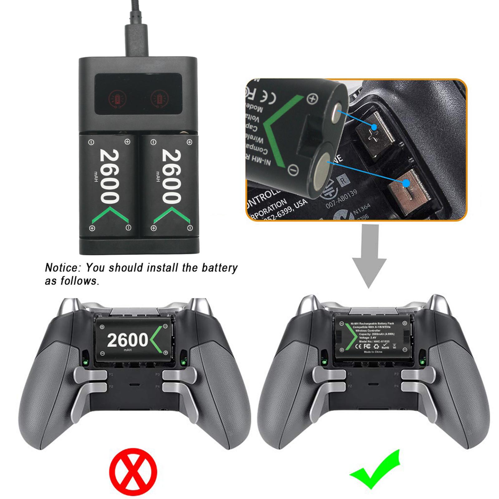 Ladestation für controller mit wiederaufladbarem akku für series xs