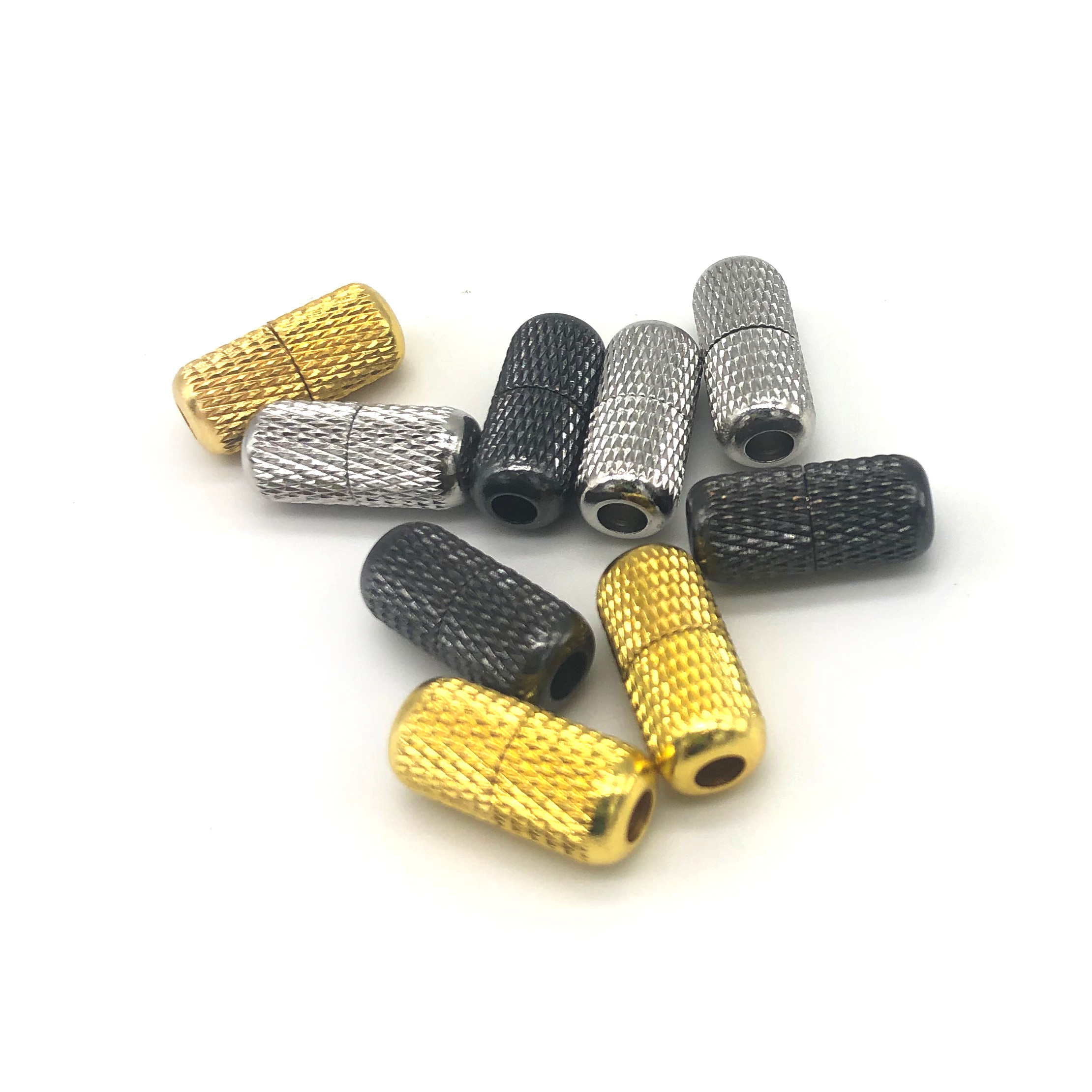 Hebillas de bloqueo de cápsula de Metal, sin cordones Cordones elásticos, accesorios para cordones, 2 piezas