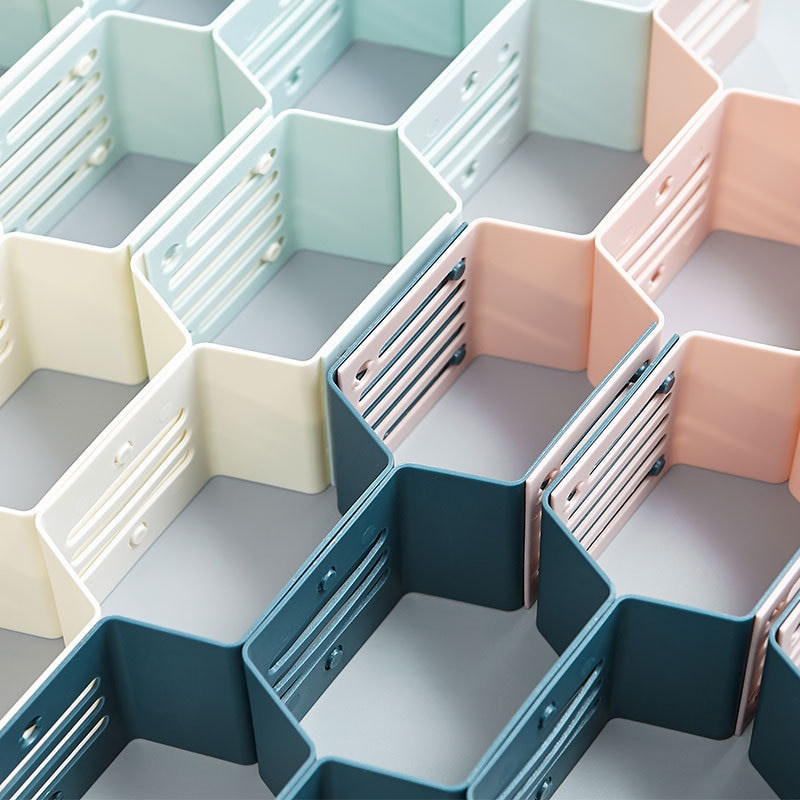 Armoire de rangement en nid d'abeille | Nouveauté, meuble de rangement en nid d'abeille de 12 carreaux chaussettes, diviseur de tiroir en plastique, placard organisateur de rangement à la maison