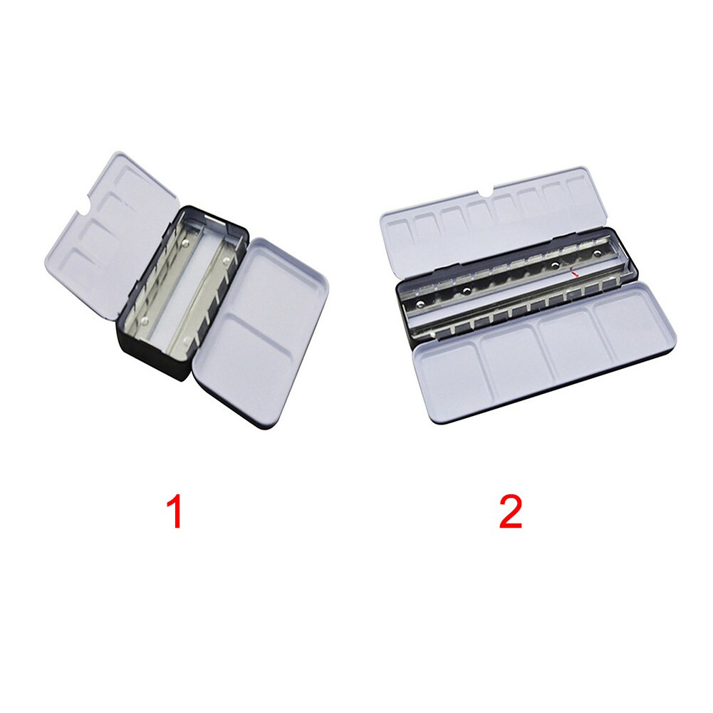 Caja de pintura portátil duradera paleta de dibujo escolar cacerola completa lata de de hierro sólido acuarela DIY multifunción estudiantes