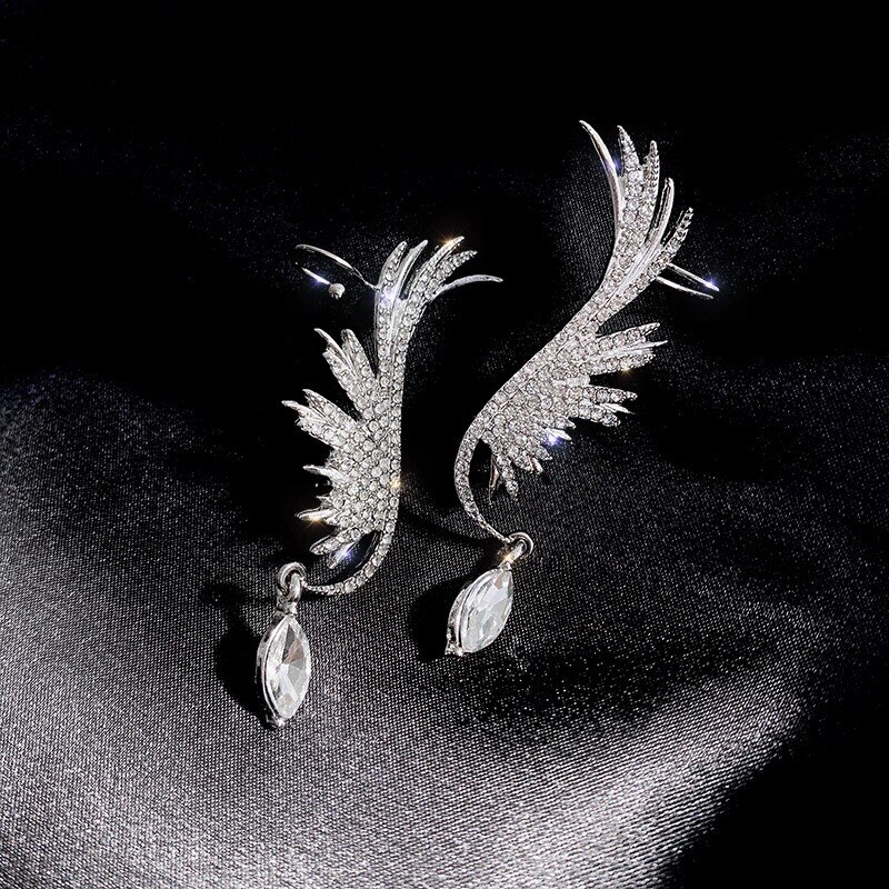 Angel Wing Oorbellen Vrouwen Meisje Mode-sieraden Accessoires: Default Title