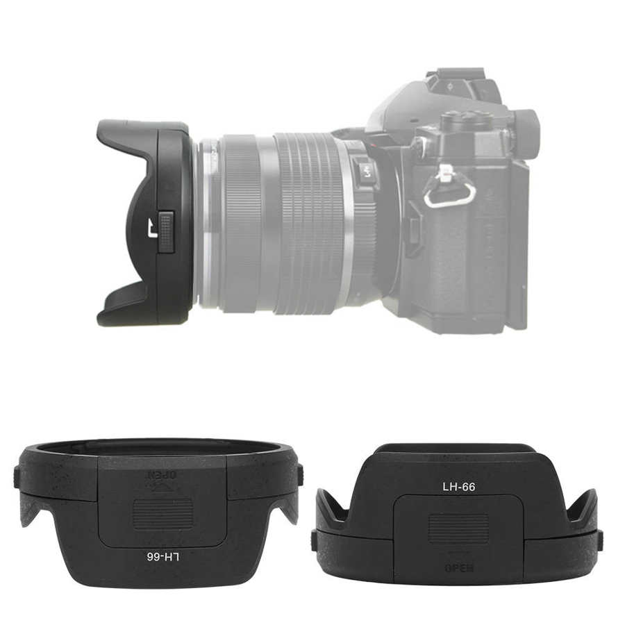 LH-66 Camera Mount Lens Hood Camera Lens Protetor for Olympus M.ZUIKO ED 12-40mm F2.8 Lens Accessories