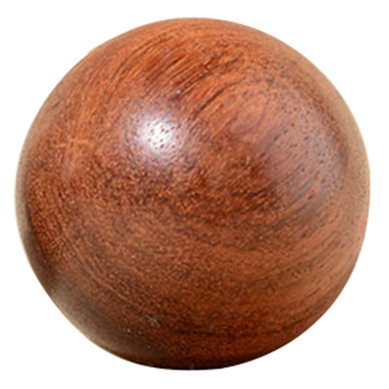 2X 6Cm/5Cm Wooden Stress Baoding Ball Health Exercise Handball Finger Massage Chinese Health Meditation Relaxation