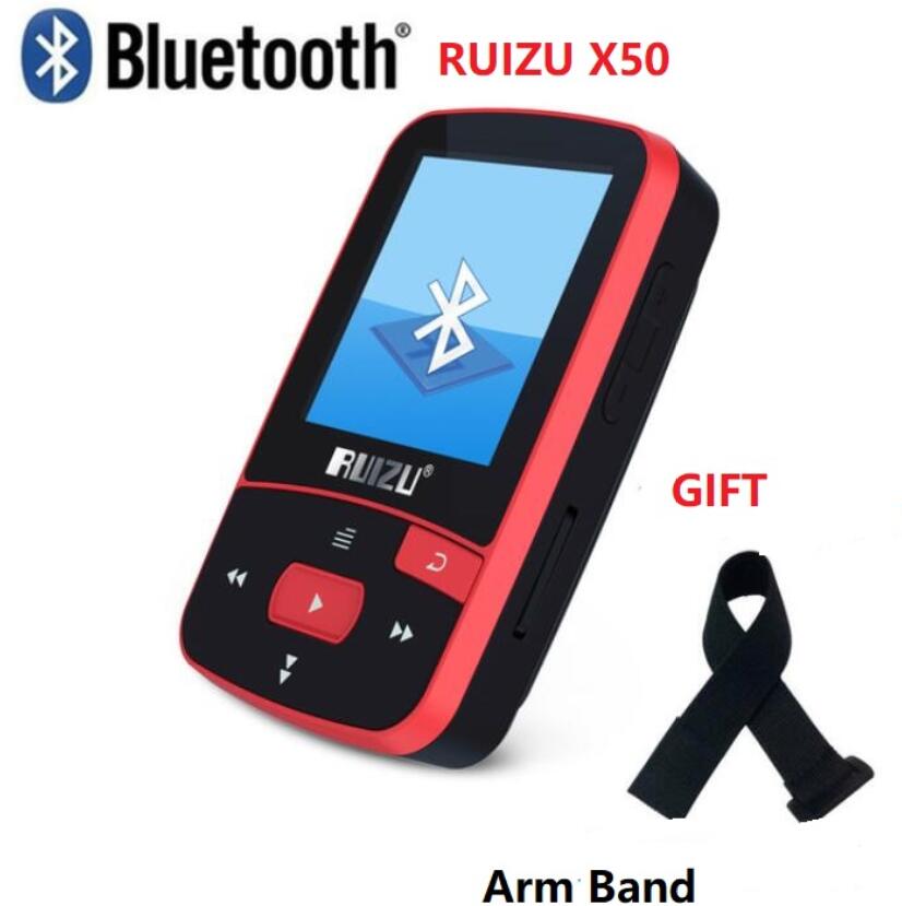 Ruizu X50 Sport mini clip mp3 player with fm tf card slot music player