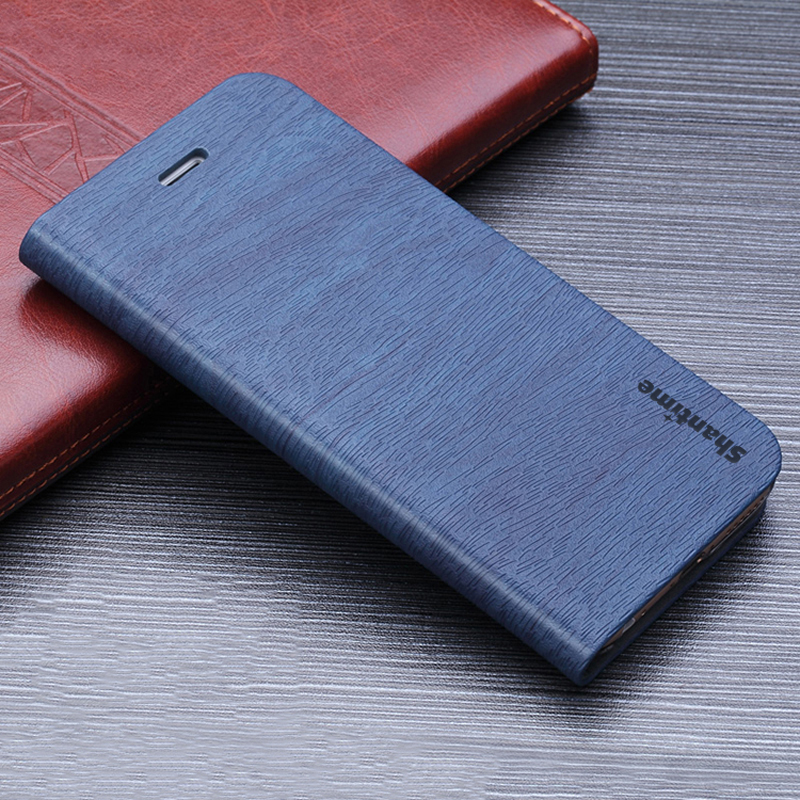 Pu Leather Wallet Phone Case For Huawei Honor 8C Flip Book Case For Huawei Nova 4 Business Case Soft Tpu Silicone Back Cover: For Huawei Honor 8C / Blue