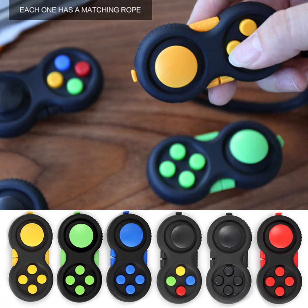 Children Game Handle Toy Plastic Reliever Stress Hand Fidget Pad Key mobile phone accessories Decompression Anxiety Therapy