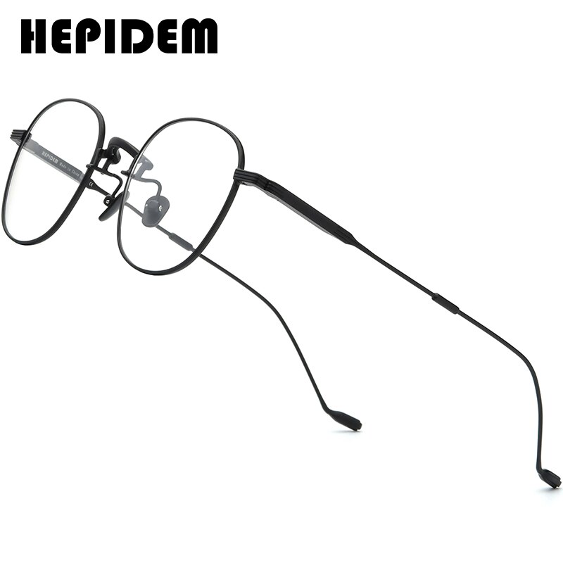 HEPIDEM Legierung Gläser Rahmen Frauen Neue Koreanische Männer Brillen Runde Metall Brille Klar Brillen Rahmen 5022