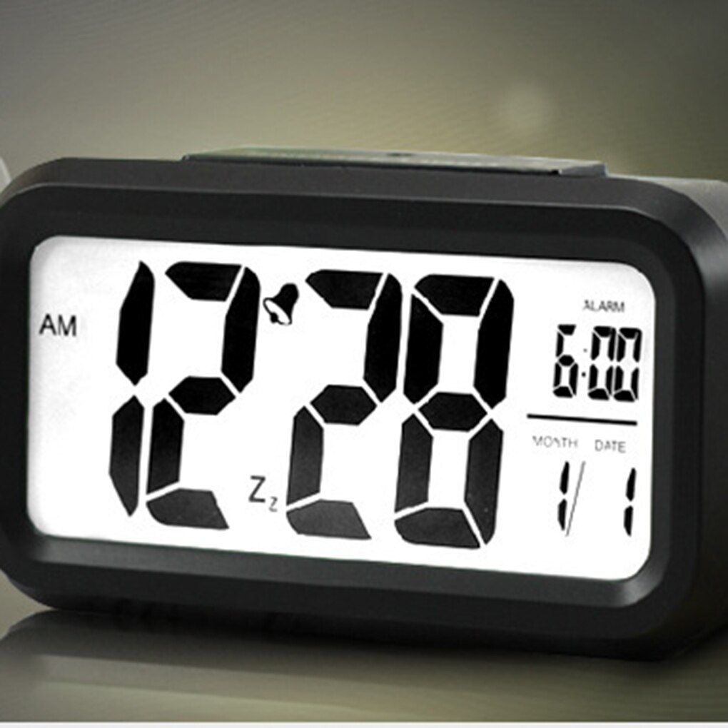 Wekker Groot Display Met Kalender Voor Home Office Tafel Klok Snooze Elektronische Kids Klok Led Desktop Digitale Klokken