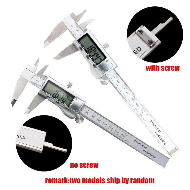 Industrial level metal case Stainless Steel Digital Caliper 0-50mm 0-150mm 200mm 300mm Electronic slide caliper micrometer gauge