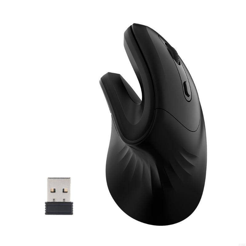 920L Right Hand Vertical Mouse Ergonomic Gaming Mouse USB Optical Wrist Healthy Mice Mause For PC: DARKNESS