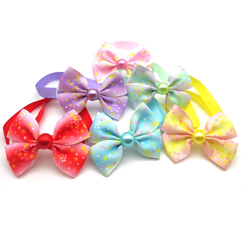 50/100 pc puppy hondenstrikken, handgemaakte strik met parel, hondenverzorgingsaccessoires, hondenstrik, huisdierbenodigdheden, hondenaccessoires