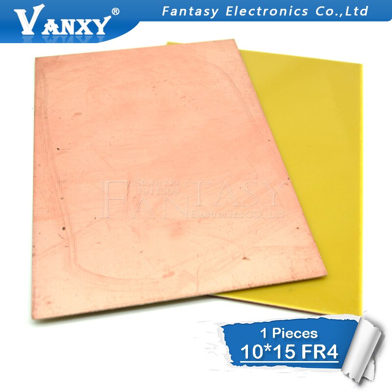 1 st  fr4 pcb 10 x 15cm 10*15 enkelsidig kopparklädd platta diy pcb kit laminat kretskort