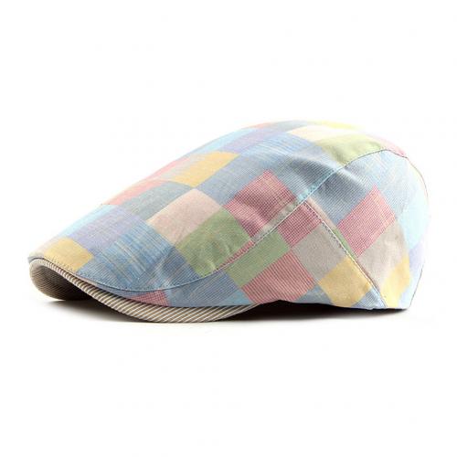 Winter Hoed Mannen Casual Mode Katoen Baretten Outdoor Geruite Tong Cap Dad Hoed Trucker Cap Mannen Vissen: Roze
