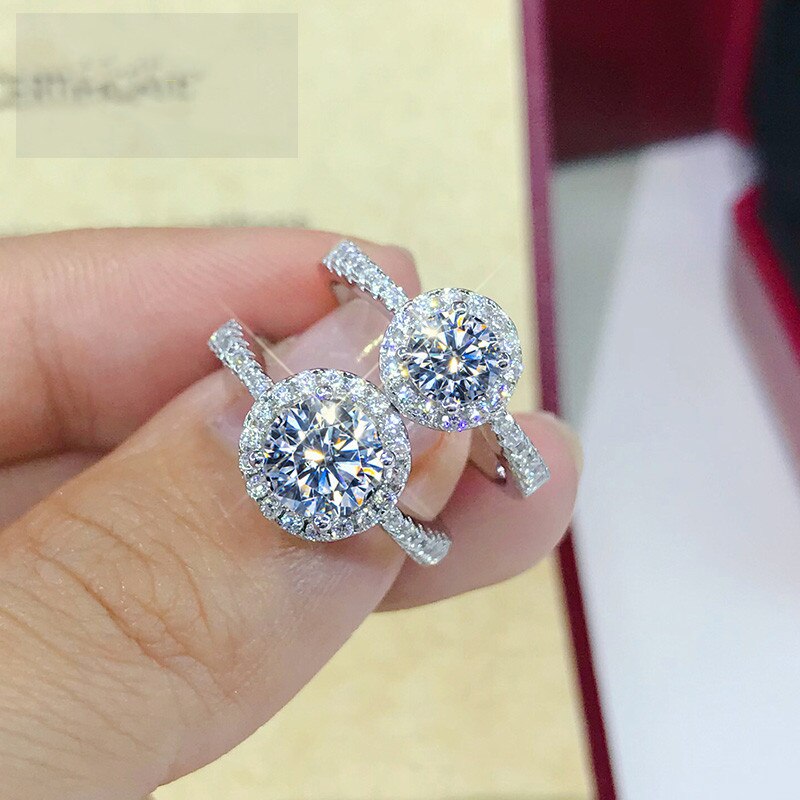 Cc ringe kvinner ringetone bryllup forlovelse brudesmykker kubikk zirconia hvitt måke farge bijoux  cc583