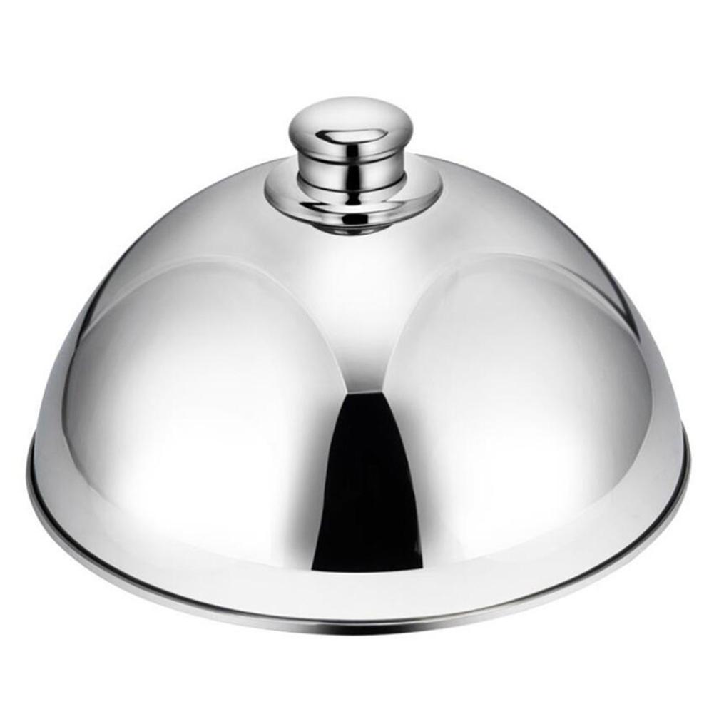 Stainless Steel Dome Food Meal Cover Steak Cover Cheese Melting Dome Serving Dish Food Cover For Home Restaurants Hotels Banquet: 12.5 inch silver